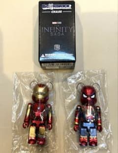 Iron Man & Iron Spider Bearbrick INFINITY SAGA