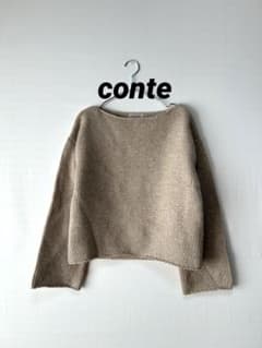 conte コンテ ミックス ボートネックニット - メルカリ