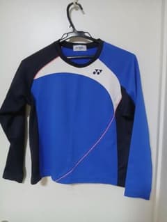 YONEX テニスウェア 長袖 ブルー J140　中古品のサムネイル
