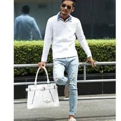 BITTER デニムパンツ スキニー メンズ ダメージ クラッシュのサムネイル
