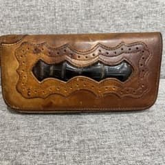 ✳️ カービング　ウォレット　✳️ クロコ　✳️ 一点限り品のサムネイル
