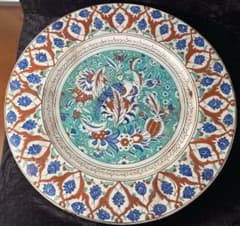IZNIK陶器 大皿 18世紀 イズニック イズニク オスマントルコ 修復接合