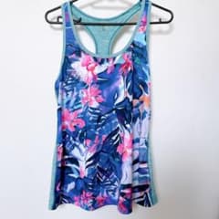 ROXY Floral Stretch Tank Top - Fitness & Yoga