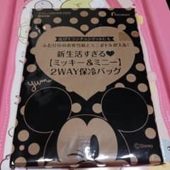 ゼクシィ 7月号 付録 ミッキー&ミニー 2WAY 保冷バッグ 2個セットのサムネイル