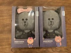LINE FRIENDS ブラウン チョコ ぬいぐるみ iSKO デニムのサムネイル