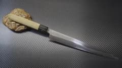 築地有次 特製 柳刃包丁 約260mm 刺身包丁 水牛口輪 築地有次 特製 柳刃包丁 約260mm 刺身包丁 水牛口輪 - メルカリ