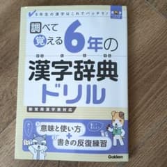調べて覚える6年の漢字辞典ドリル : 6年生の漢字はこれでバッチリ!のサムネイル
