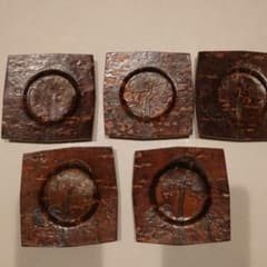 桜皮細工　茶托のサムネイル