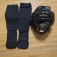 MARTIAL WORLD 空手 ヘッドガード 脛当て セット Sサイズのサムネイル