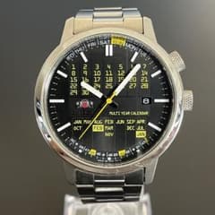 ORIENT 万年カレンダー マルチイヤーカレンダー 自動巻腕時計 ブラック 
