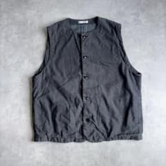 confect UpcycleLino ポプリンクルーネックベスト リネン 麻 - メルカリ