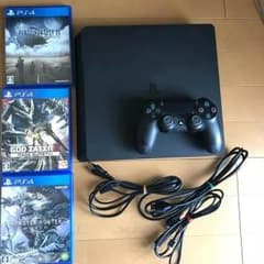 PlayStation4 ジェットブラック 500GB ソフトまとめ売りのサムネイル