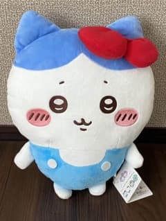 치이카와×산리오 캐릭터즈 BIG 봉제인형 ①하치와레 헬로 키티 38cm