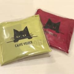 カフェ ベローチェ 猫の日　黒ねこ エコバッグ　2個セット♪