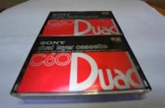 激レア／使用済内容消去済：SONYの高級Duadカセットテープ60分2ケース