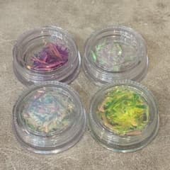 ネイルパーツ　乱切りオーロラフィルム 4色セットのサムネイル