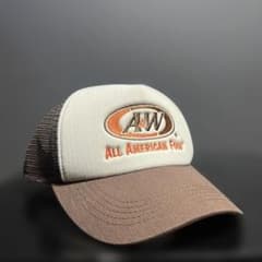 A&W メッシュキャップ 帽子 ブラウン フリーサイズのサムネイル