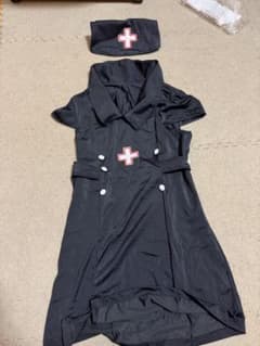 ブラック ナース服 コスプレ 衣装 セットのサムネイル