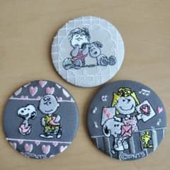 スヌーピー刺繍缶バッチのサムネイル