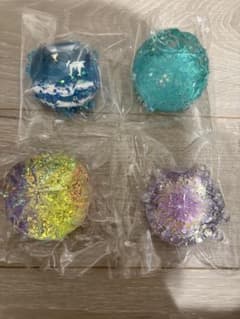 キラキラ先生　スクイーズ　4点セット　ダイヤモンドボール　大福 スクイーズ購入品紹介✨️ ⁡ 【jammyjemsquishy】さんの通称 キラキラ