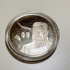 希少！フランクリン・ミント社 外山亀太郎 記念メダル 純金/SV925 希少！フランクリン・ミント社 外山亀太郎 記念メダル 純金/SV925