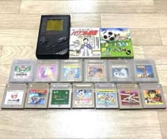 【希少品】初代ゲームボーイの同型機の黒色+カセット15個セット 希少品】初代ゲームボーイの同型機の黒色+カセット15個セット