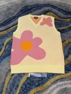 【完売品】GOLF WANG フラワーベスト S 花柄 Vネック Tyler着用 完売品】GOLF WANG フラワーベスト S 花柄 Vネック Tyler着用