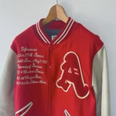 希少】90s 両面刺繍 BARCEDOS スタジャン 牛革 メンズL相当 - メルカリ