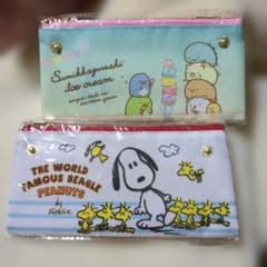 스미코구라시 & 스누피 PEANUTS 리버시블 파우치 세트 판매