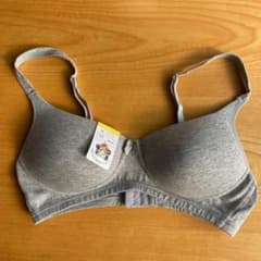 【匿名配送】ブラジャー　グレー　Lサイズ　綿