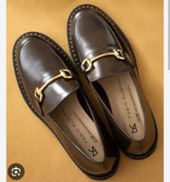 新品FABIO RUSCONIファビオルスコーニ☆38サイズビットローファー革靴
