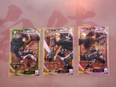 英傑大戦　進撃の巨人コラボ　SRハンジ&SRエルヴィン&SRリヴァイのサムネイル