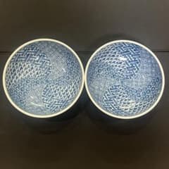 未使用　たち吉橘吉　染付捻祥瑞　輪花中皿5枚　縁起銘々皿 たち吉 橘吉 染付捻祥瑞 輪花中皿2枚 縁起銘々皿 - メルカリ