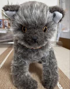 グレーの猫のぬいぐるみ‼️ ハンドメイドです。 | Mercari
