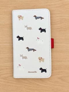 【未使用】Afternoon Tea ドッグ柄 手帳型 iPhoneケースのサムネイル