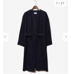 PLST♡ リヨセルリネンツイルノーカラーコートのサムネイル