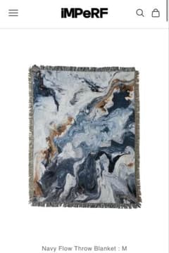 布団・毛布 IMPeRF Navy Flow Throw Blanket M IMPeRF Navy Flow Throw Blanket M - メルカリ