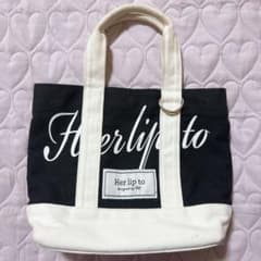 Herlipto HLT Canvas Mini Tote black - メルカリ