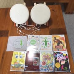 中古 wiiソフトセット 太鼓のおまけ付きのサムネイル