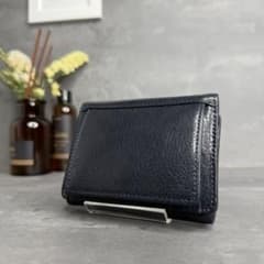 【極美品】二宮五郎商店 コルテスコンキスタ 三つ折り財布 ダークネイビー 極美品】二宮五郎商店 コルテスコンキスタ 三つ折り財布 ダーク