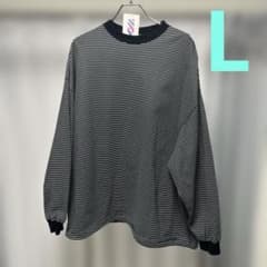 is-ness BALLOON STRIPESLONG TSHIRT サイズLのサムネイル