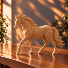 馬 ゴールド オブジェ 置物 ミニマル 北欧 インテリア シンプル モダンのサムネイル