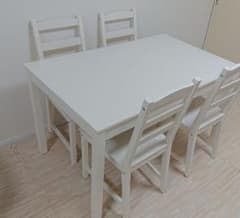 お値下げしました☆IKEA ダイニングテーブル＆イス4脚セットのサムネイル