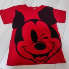 ミッキーマウス 半袖Tシャツ レッドのサムネイル