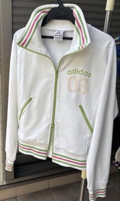 Y2K adidas トラックジャケット ナンバー 平成ギャル Wジップ 00s