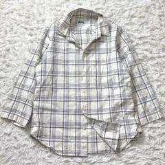 美品 MHL. マーガレットハウエル コットンリネンシャツ 7分袖