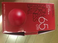 バランスボール トレーニング用 RED ポンプ付きのサムネイル