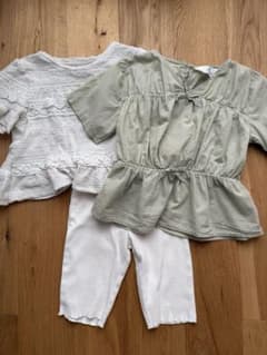 ZARA H&M トップス2枚＋レギンス　セット 120のサムネイル