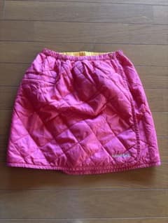 モンベルkid'sリバーシブルキルティングスカート ピンク/イエローのサムネイル