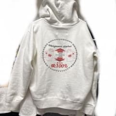 メンズ　パーカー　白のサムネイル